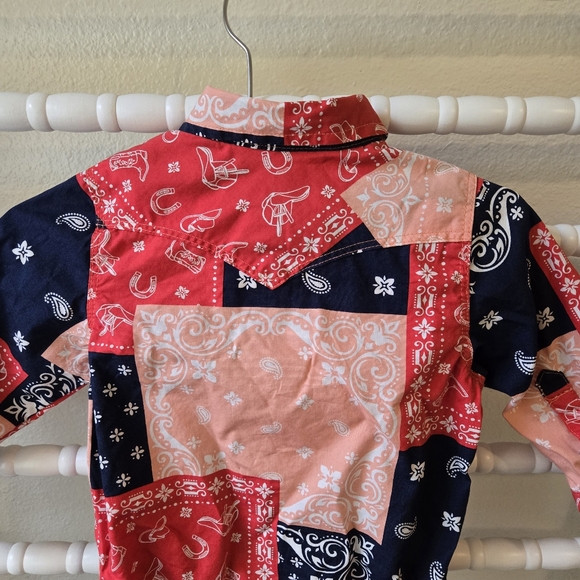 Wrangler Infant/Toddler Patchwork Onesie Size 6-9 Months - Picture 11 of 11